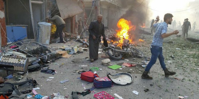 PKK/YPG Tel Abyad'da bomba yüklü araçla gerçekleştirdiği saldırıda 8 sivili katletti
