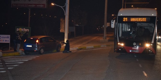 Malatya’da trambüs ile otomobil çarpıştı: 2 yaralı