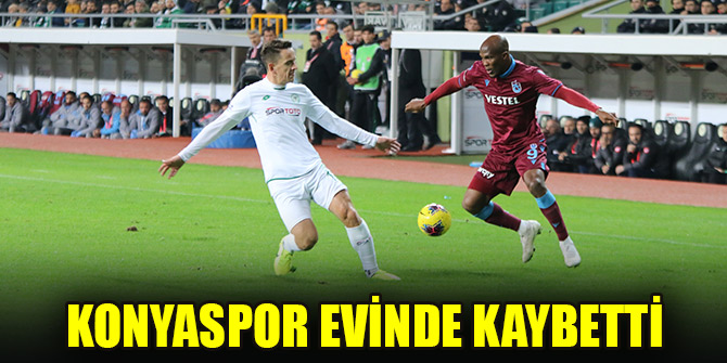 Konyaspor evinde Trabzonspor'a kaybetti