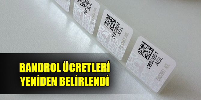 Bandrol ücretleri yeniden belirlendi