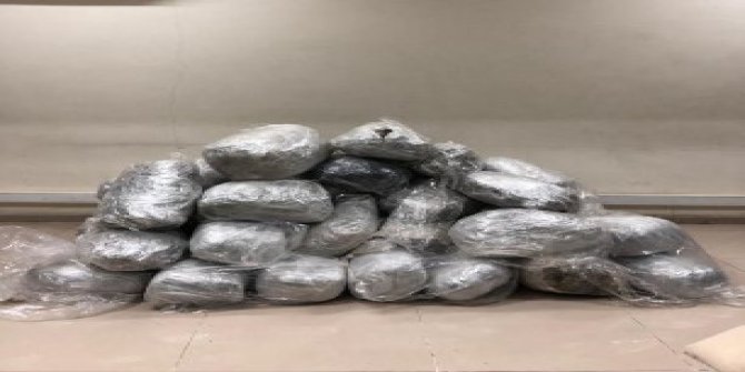 Gaziantep'te 221 kilogram esrar ele geçirildi