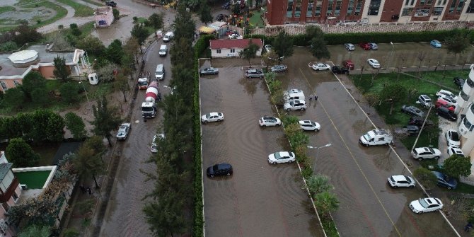 Mavişehir’de sular çekiliyor