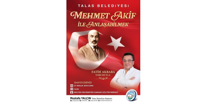 Talas Belediyesi’nden Mehmet Akif Ersoy Programı