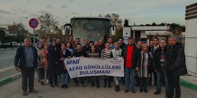 AFAD gönüllülerinin Bursa gezisi