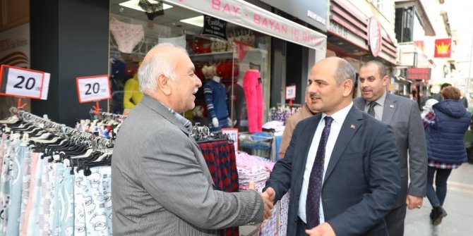 Başkan Söğüt, Ağadere Caddesi esnafıyla buluştu