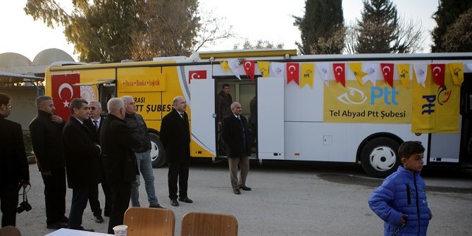 Tel Abyad'da Mobil PTT şubesi açıldı