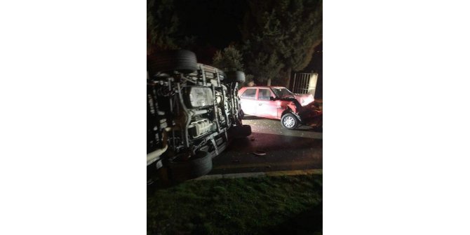 AK Partili yöneticiler trafik kazası geçirdi