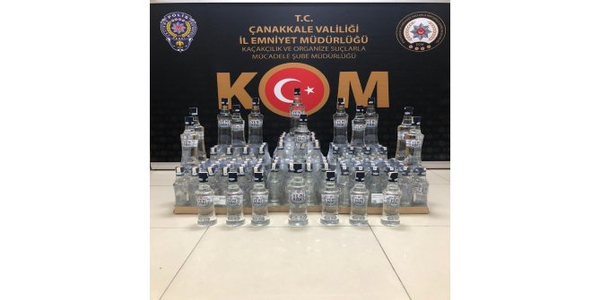 Çanakkale’de sahte bandrollü içki operasyonu