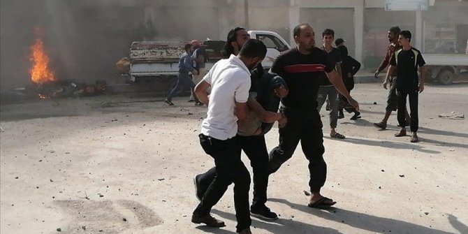 MSB: "Eli kanlı terör örgütü PKK/YPG, Fırat Kalkanı Harekatı bölgesindeki Cerablus ilçe merkezinde yine masum sivilleri hedef aldı. EYP yüklü iki motosikleti uzaktan kumanda ile patlatan teröristler, aralarında çocuklar