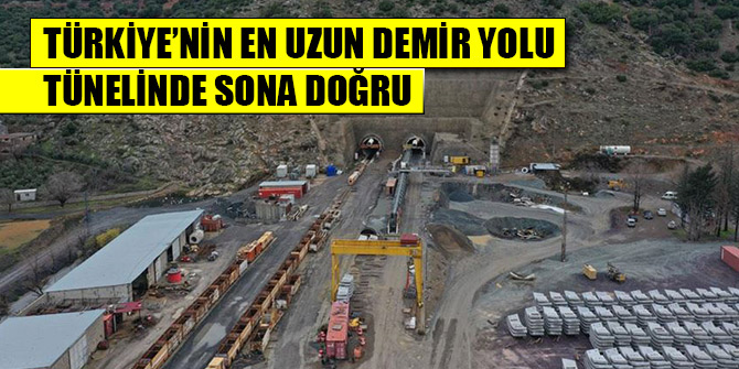 Türkiye’nin en uzun demir yolu tünelinde sona doğru
