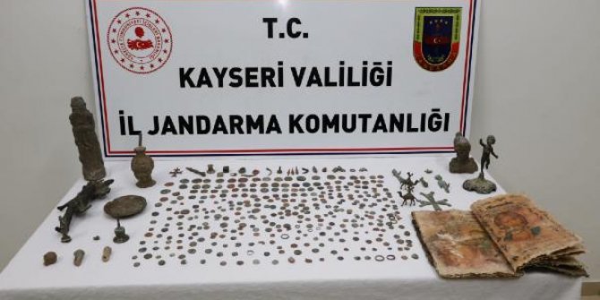 Kayseri'de tarihi eser operasyonu: 10 gözaltı