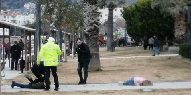Parkta eşini vurdu, polis ve sağlık ekibi gelinceye kadar başında bekledi