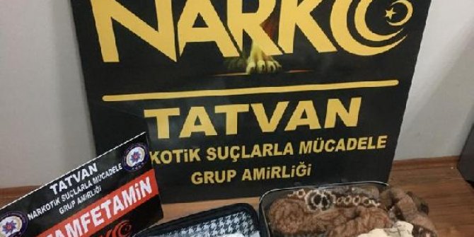 Tatvan’da 1 kilo 534 gram metamfetamin ele geçirildi