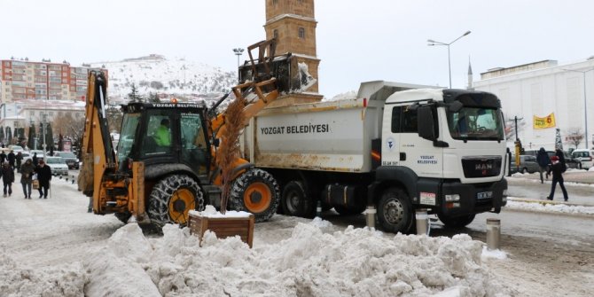 Kar temizleme çalışması başladı