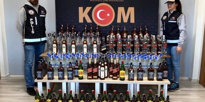 Çanakkale’de kaçak içki operasyonu