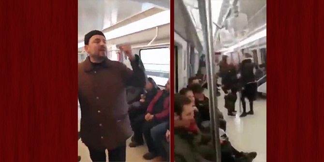 Metroda FETÖ propagandası iddiasıyla 4 kişiye gözaltı