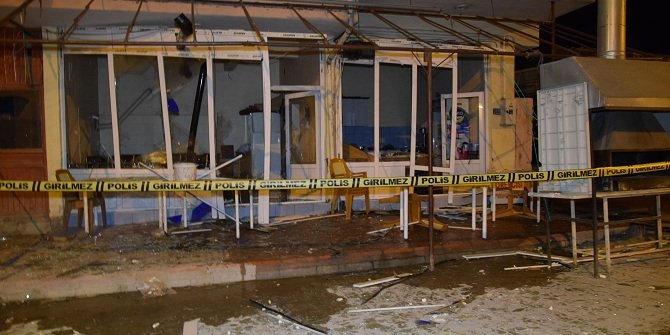 Konya'da iş yerinde maddi hasarlı patlama