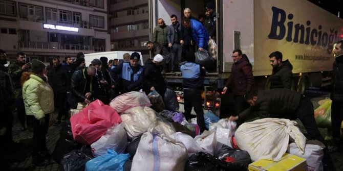 Trabzon, Ordu ve Giresun'dan depremzedelere yönelik yardım kampanyası