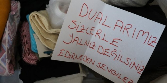Edirneliler depremzedeler için tek yürek oldu