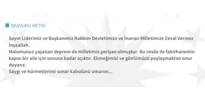 Depremden sonra CİMER’e destek mesajı yağdı