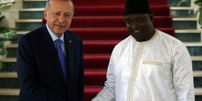 Cumhurbaşkanı Erdoğan, Gambiya Cumhurbaşkanı Adama Barrow ile görüştü