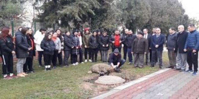Musa Aydın’dan kadın millilere moral ziyareti