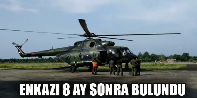 Endonezya'da kaybolan askeri helikopterin enkazı 8 ay sonra bulundu