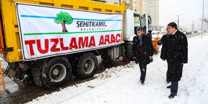 Şehitkamil’de kar alarmı