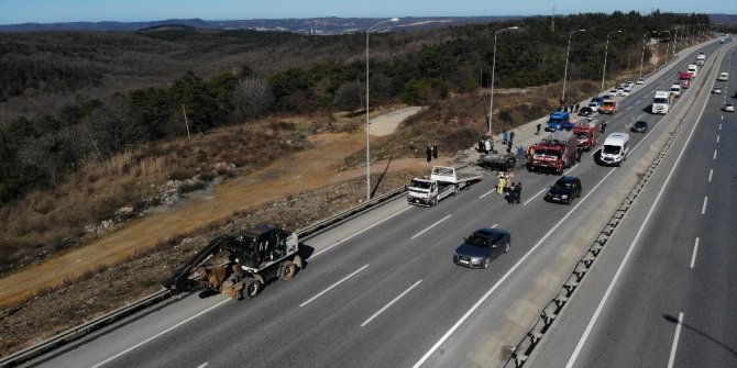 Şile yolunda feci kaza: 1 ölü, 2 yaralı