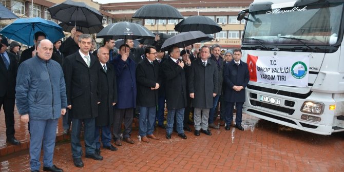 Sinop’tan depremzedelere yardım