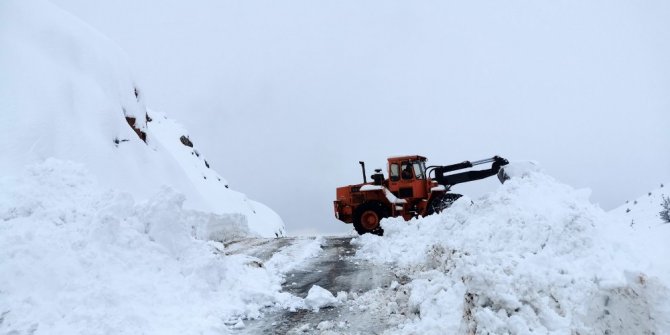 Tunceli’de yoğun kar yağışı, 224 köy yolu kapandı