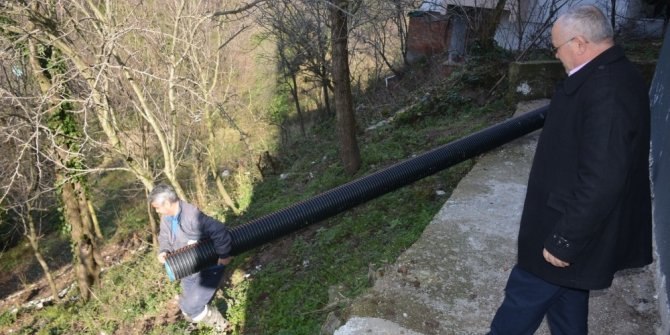 Güldere Mahallesi’nde kanalizasyon sorunu çözüldü