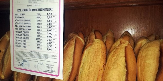 Kdz. Ereğli’de ekmek fiyatları yüzde 20 zamlandı
