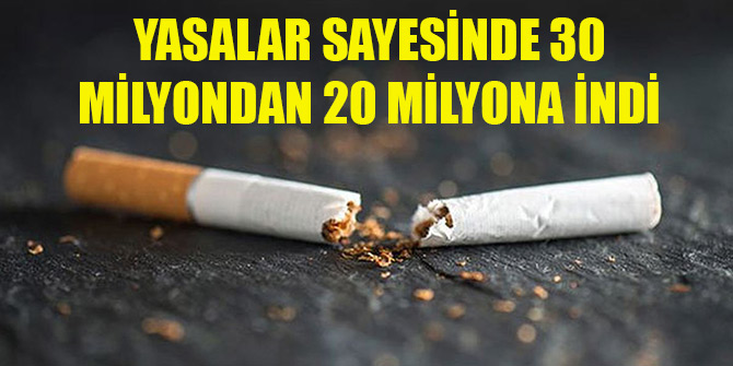 Yasalar sayesinde 30 milyondan 20 milyona indi