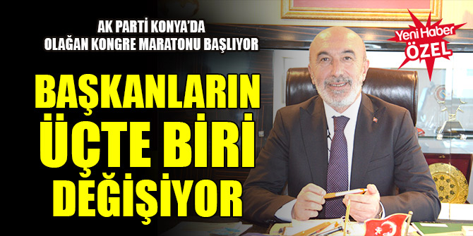 Başkanların üçte biri değişiyor