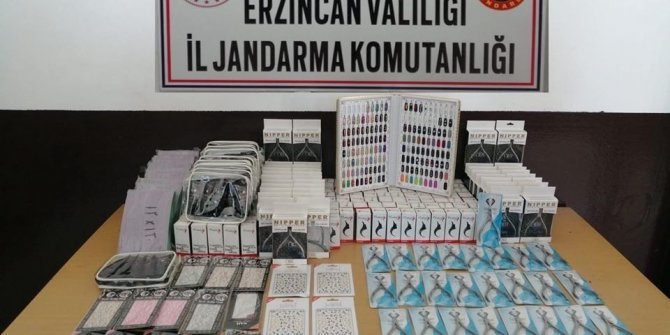 Erzincan’da gümrük kaçağı mallar ele geçirildi