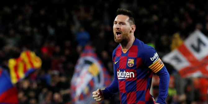 Barcelona, Messi ile kazandı