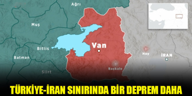 Türkiye-İran sınırında 5.9 büyüklüğünde bir deprem daha