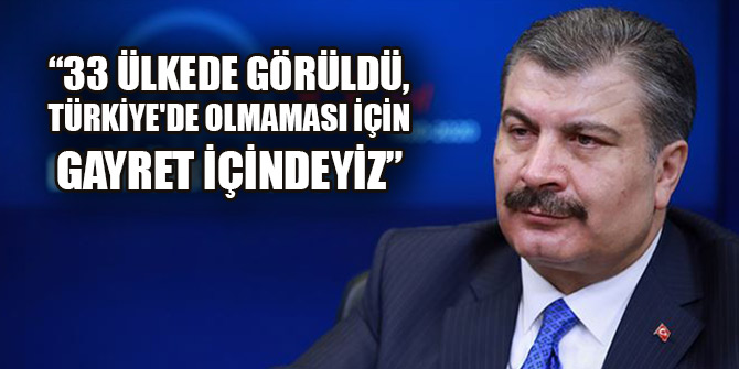 Koca: Koronavirüs 33 ülkede görüldü, Türkiye'de olmaması için gayret içindeyiz