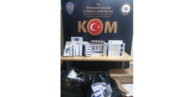 Bin 600 paket kaçak sigara ele geçirildi