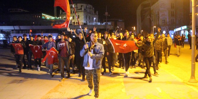Bolu'da şehitler için yürüdüler