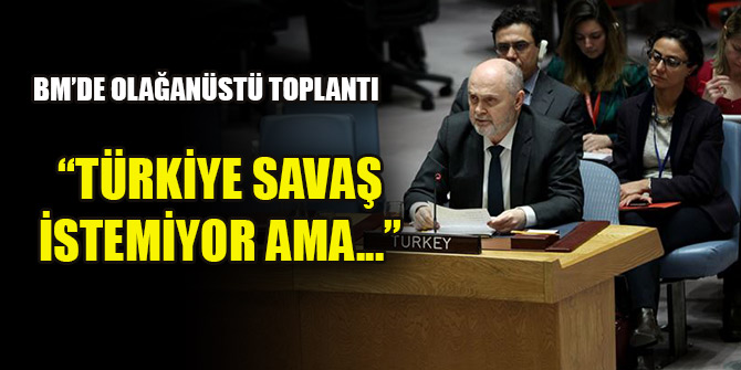 Sinirlioğlu: Türkiye savaş istemiyor ama...