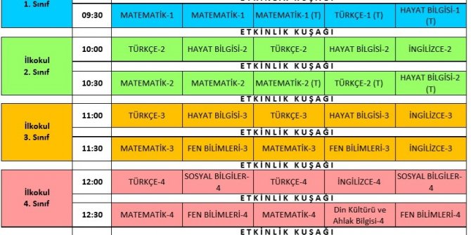 MEB, uzaktan eğitim ders programını açıkladı