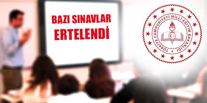 Bakan Selçuk duyurdu: Bazı sınavlar ertelendi