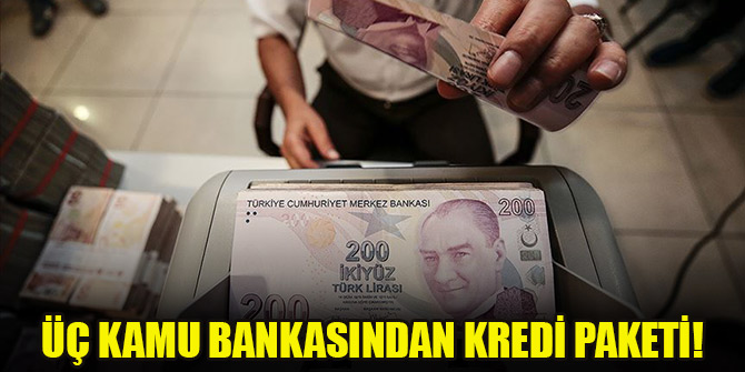 Üç kamu bankasından kredi paketi!