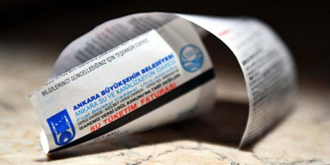 Ankara'da su faturalarında düzenleme