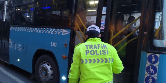 Toplu taşıma araçlarında "Sosyal mesafe denetimi" sürüyor