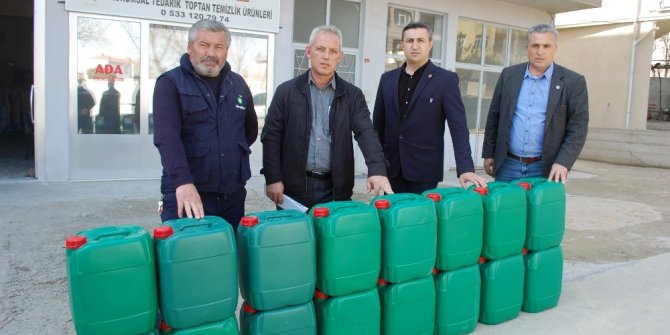 Tekirdağ’da 77 mahalleye dezenfektan dağıtıldı