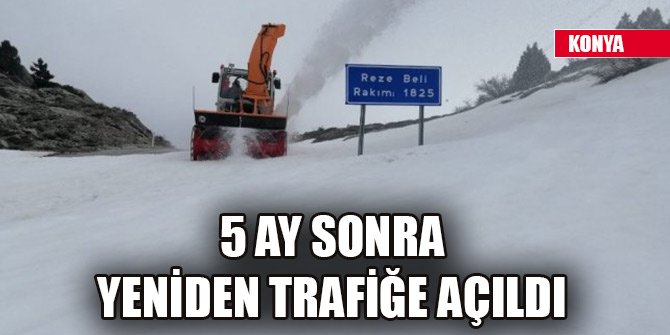 Konya'daki o yol 5 ay sonra yeniden trafiğe açıldı