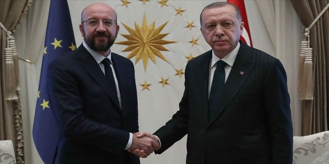Cumhurbaşkanı Erdoğan, AB Konyesi Başkanı Charles Michel ile telefonda görüştü
